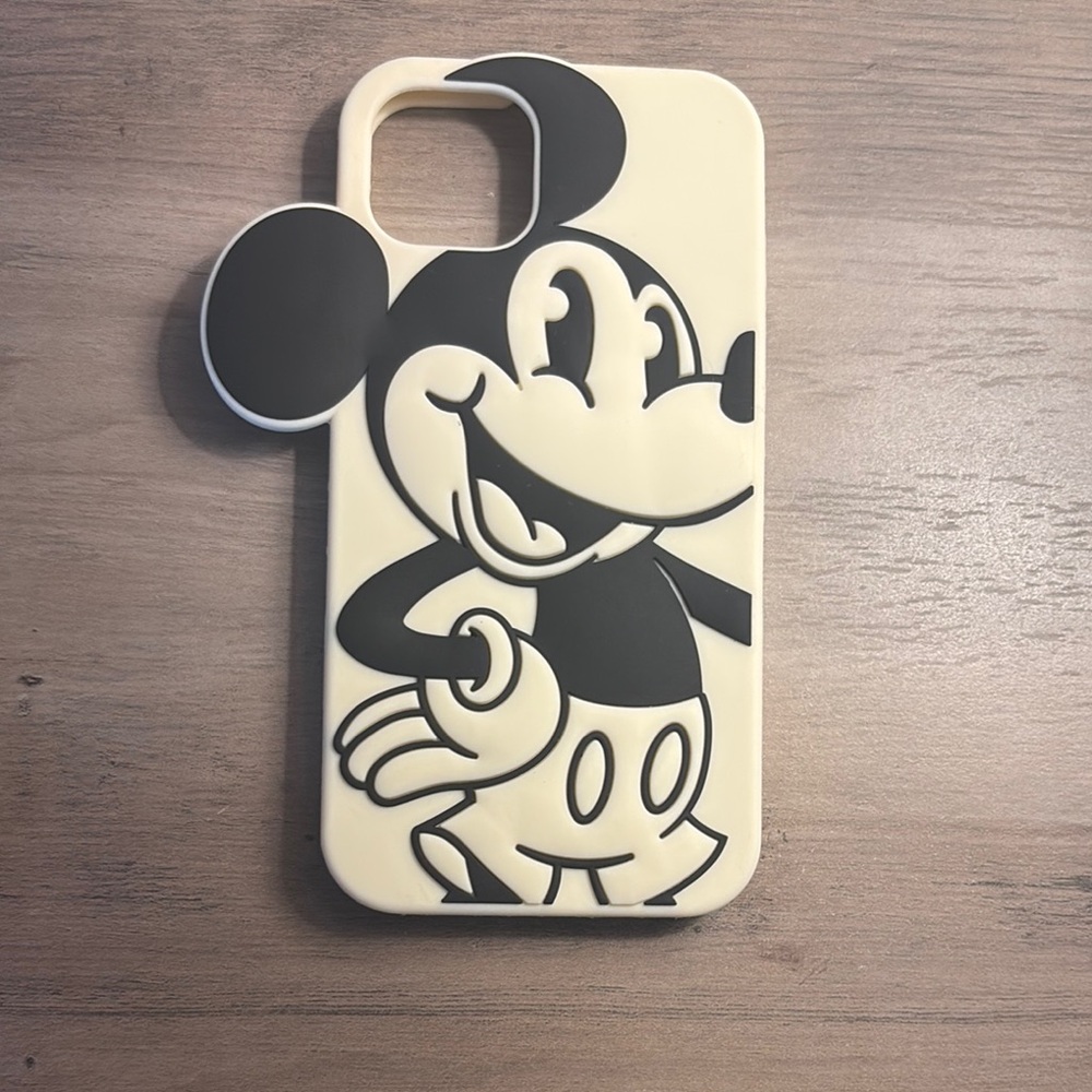 Disney Mickey Mouse Cream and Black iPhone Case